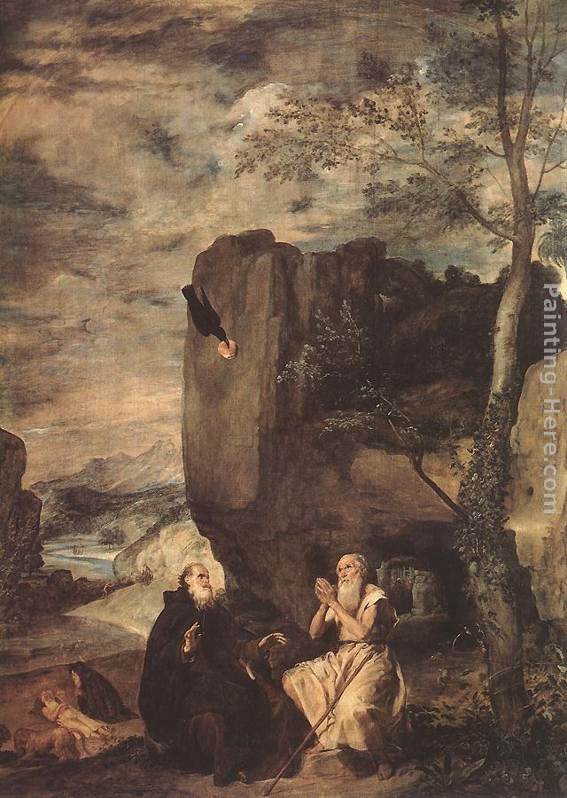 Diego Rodriguez de Silva Velazquez Sts Paul the Hermit and Anthony Abbot